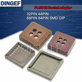 10 шт. PLCC44 PLCC68 PLCC84 PLCC32-SMD IC разъем PLCC32 адаптер розетки 32 44 68 84 Pin PLCC PLCC-32 преобразователь SMD