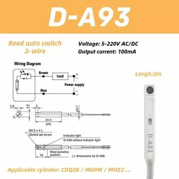 Набор из 10 пневматических цилиндров ERICC Magnetic switch