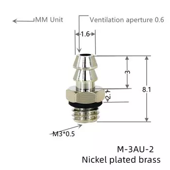 Комплект из 10 пневматических шлангов Liyadu 2мм 3мм 4мм 6мм