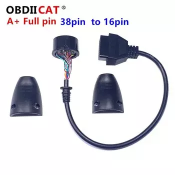 10 шт. полный 38pin кабель к 16-контактному OBD2 разъему для B-en-z 38 контактный разъем адаптера мама для M-cer-des