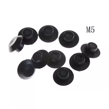 Черные пластиковые колпачки для винтов HELTC М4-М24