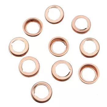 10 шт. прокладка сливной пробки моторного масла автомобиля 1102601 M02 Медные пробки для слива масла, дробильные шайбы, прокладки, кольца для Nissan Infiniti