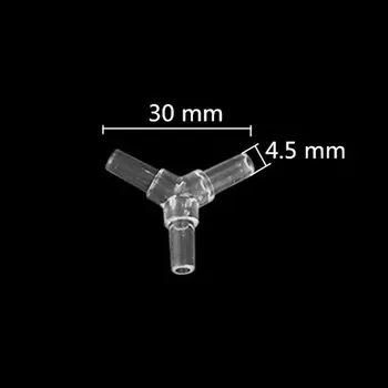 10 шт., прозрачные акриловые Y-образные соединители для шлангов