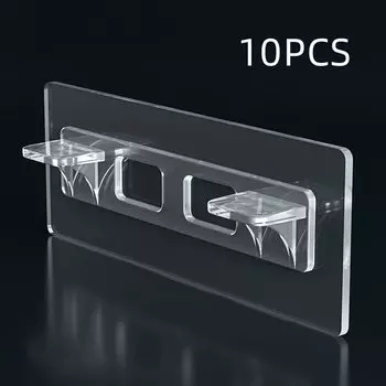 10 шт., прозрачные самоклеящиеся разделители для шкафов BOUSSAC