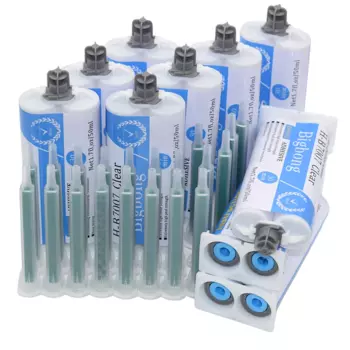 10 шт., прозрачный клей для эпоксидной смолы, 50 мл