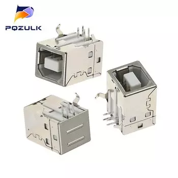 10 шт. разъемов USB-B PQZULK 90 градусов