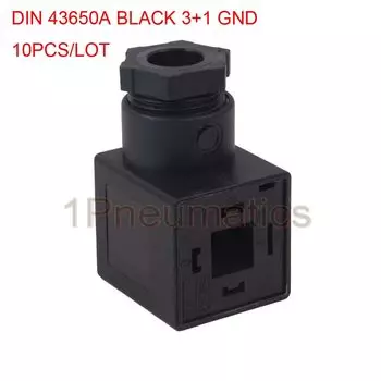 EPSolid DIN 43650A катушечный соединитель 18 мм пластик 3+1 GND