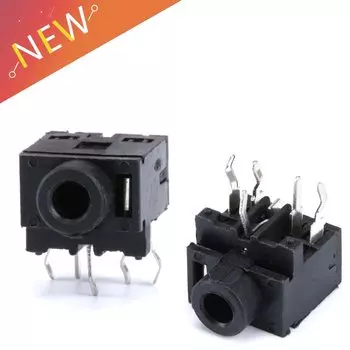 10 шт. 0357-5P 3,5 мм гнездовой аудио разъем 5 Pin DIP стерео разъем для наушников