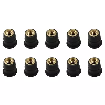 10 шт., Резиновые заклепки для лобового стекла мотоцикла, 5 мм