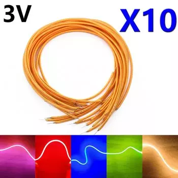 10 шт. розовые гибкие светодиодные лампочки BING&SEN 300 мм