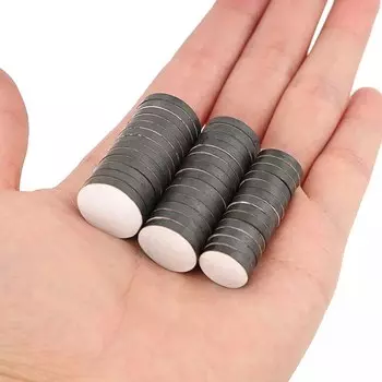 Магниты круглые резиновые самоклеящиеся 10 шт