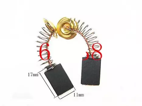 10 шт., щётки для электродрели 17 мм x 11 мм x 5 мм