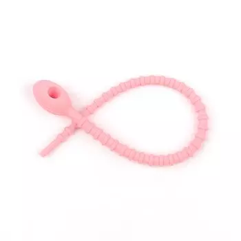 10 шт., силиконовые Многоразовые стяжки для кабелей