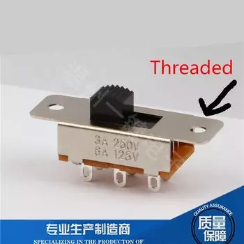 10 шт. скользящий переключатель AKEYS 2P2T черный