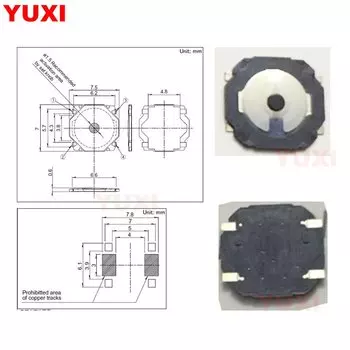 10 шт. SMD SMT тактовый переключатель 7,5*7*0,6/7,5x7x0,6 ДОМАШНИЙ ключ возврата сенсорный мембранный переключатель патч 4 фута для A-L-P-S
