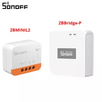 10 шт. SONOFF ZBMINIL2 не требуется нейтральный провод Extreme Zigbee Smart Switch через Alexa Home Assistant Zigbee2MQTT SmartthingsHUB
