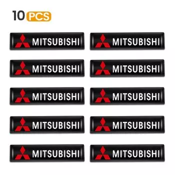 10 шт. стикер для автомобиля 3D эпоксидная эмблема значок украшение виниловые наклейки для Mitsubishi Lancer ASX Mirage Pajero Sport Xpander