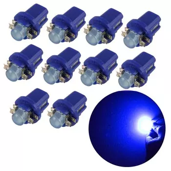 10 шт., светодиодные лампы T5 B8.5D 5050 для приборной панели Volvo S80 S60 V40 XC60 C30 V50