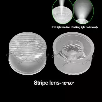 10 шт. светодиодные линзы 15 мм 5050 T6 оптический отражатель из ПММА коллиматорные полосатые линзы с бусинами поверхностные линзы 30 ° 60 ° 10*60 ° Ступень для L2 5050RGBW