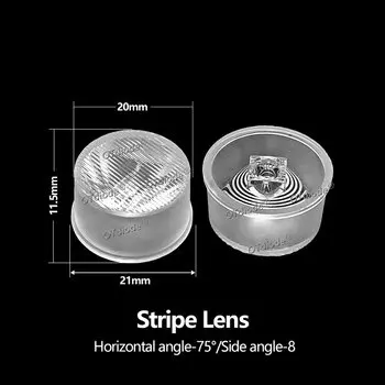10 шт. светодиодные линзы OTdiode 21 мм PMMA 8 15 30 45 60 90 градусов