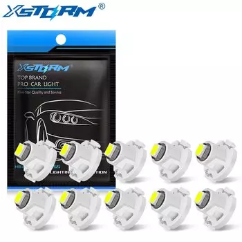 10 шт. T3 LED T4.2 T4.7 светодиодная лампа Canbus 3030SMD салон автомобиля индикатор клин приборная панель согревающий инструмент лампа 12 В авто