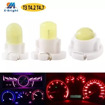 10 шт. T3 T4.2 T4.7 COB SMD F8 светодиодные лампы для приборной панели, предупреждающий индикатор карты, внутреннее освещение для автомобиля, инструментальные лампы DC12V