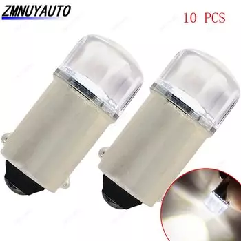 10 шт. T4W светодиодная лампа BA9S H6W белая лампа для салона автомобиля светодиодная лампа для освещения номерного знака 2 светодиода 2835 SMD 12 В 6000 К