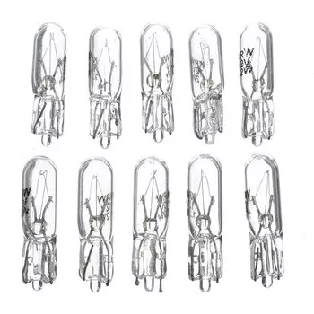 10 шт. T5 12 В 1,2 Вт 286 лампочка приборной панели приборная панель стоп-сигналы стекло янтарные фары лампы лампы