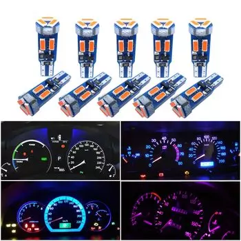 10 шт. T5 светодиодная лампа для салона автомобиля, освещение приборной панели, лампа для Honda Civic Accord CRV Subaru Forester Outback Impreza