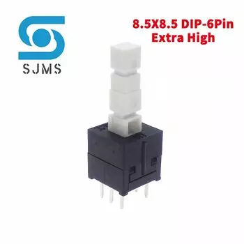 10 шт. Тактильные микропереключатели SJMSDZ 6-контактные