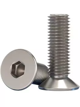 10 шт. титановые болты DIN7991 Nainine M2-M6
