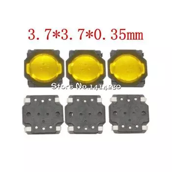 10 шт. тонкопленочные кнопочные переключатели 3,7*3,7*0,35 мм SMT 4-контактный 3,7X3,7X0,35 мм