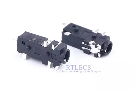 10 шт. TRRS аудиовыход 3,5 мм стерео розетки 6 Контакт 4 проводник крест SJ-43516 SMT Горизонтальный Прямоугольный наконечник и кольцевой переключатель