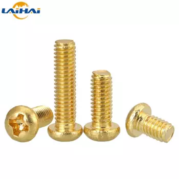 10 шт. UNC США 6 # 32 Латунный крестообразный винт с круглой головкой и круглой головкой Латунный крестообразный винт с круглой головкой Прецизионный крестообразный винт Машинный винт