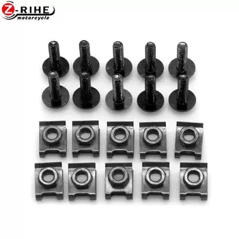 10 шт., универсальные болты для мотоциклов, наборы винтов, гайки для BMW G650 F650 F800 R 1150 1200 GS G650GS F 650 800 GS G 650 GS