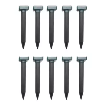 10 шт./упаковка, ультразвуковой отпугиватель змей на солнечной батарее