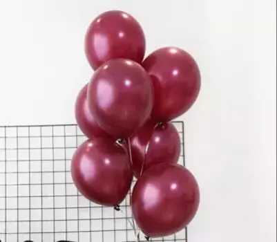 10 шт. Винно-красных латексных шаров Partigos