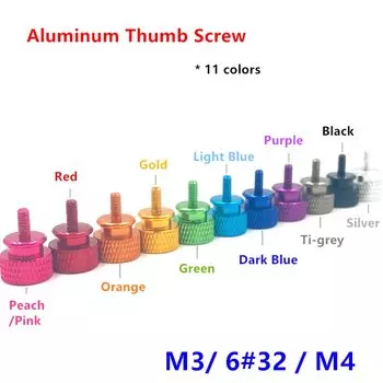 10 шт. Винты Angooter М3/М4 из алюминия 6 # 32