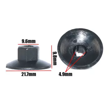 10 шт., винты для брызговиков автомобиля, гайка, зажимы для крыльев, пластиковые крепления для Volvo S80 S80L S60 S40 XC90 XC60 V60