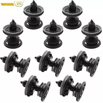 10 шт., внутренняя дверная карта, отделка панели, крепежные зажимы, пластиковая заклепка, фиксатор бампера для крыла, VW Volkswagen T5 Transporter