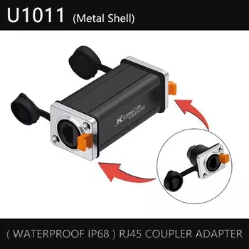 10 шт., водонепроницаемый переходник RJ45, RJ45, IP65