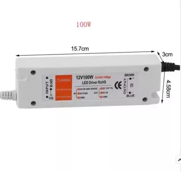 10 шт. высокое качество светодиодный драйвер переменного тока 110V 220V DC/DC 12V светодиодный Мощность адаптер переменного тока трансформаторы для светодиодный полосы 100W Питание