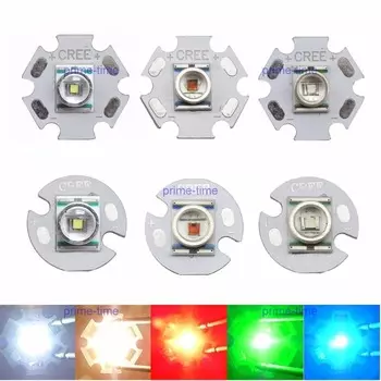 Светодиоды Cree XR-E XRE Q5 теплый белый красный синий зеленый желтый 16/20 мм