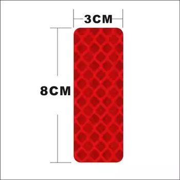 10 шт., Яркие светоотражающие наклейки на бампер автомобиля