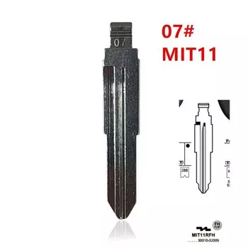 10 шт. заготовки для ключей 07 # MIT11 MIT11R, металлические заготовки, заготовки для Mitsubishi для Keydiy KD Xhorse VVDI JMD