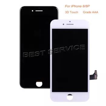 10 шт., ЖК-дисплей без битых пикселей для iPhone 8 8 Plus, ЖК-дисплей с 3D сенсорным экраном, дигитайзер в сборе, замена