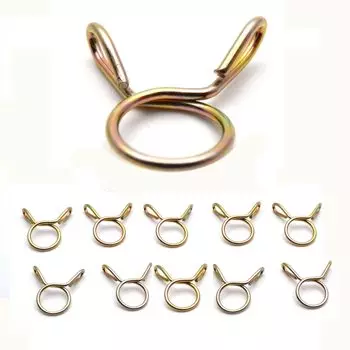 10 штук 8 мм Мотоцикл Скутер ATV Мопед Топливопровод шланг трубки пружинные зажимы зажим