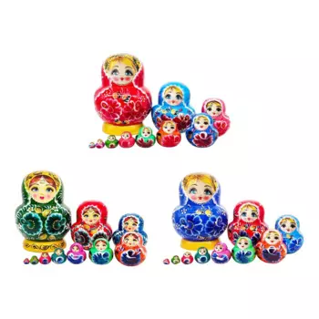 10-слойная деревянная русская матрешка, домашний декор, ручная роспись, матрешки, матрешки, штабелируемые для декора дня рождения