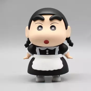 10 см аниме-фигурка Crayon Shin Chan Cos служанка маленькая плетеная кавайная кукла настольная декоративная модель детские игрушки на день рождения