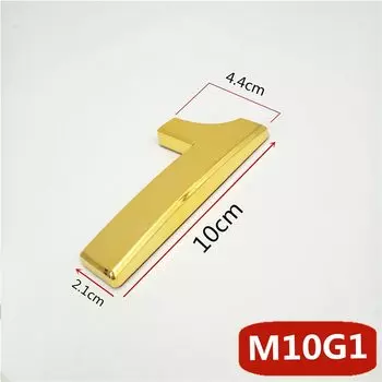 Золотая дверная табличка Wonzeal 0123456789